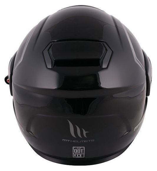 MT Helmets Atom Helmet SV Solid E/S Black LG