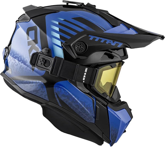 CKX Titan Original Helmet with Goggles Avid Blue Size 2XL