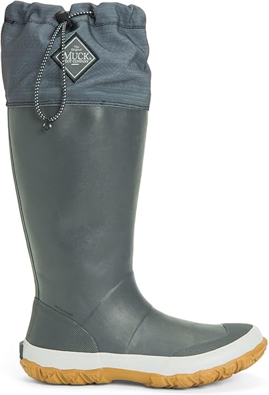 Muck Forager Tall Dark Gray with Print Size 8
