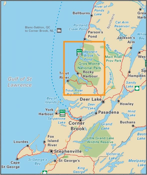 Backroad Maps Gros Morne National Park NL