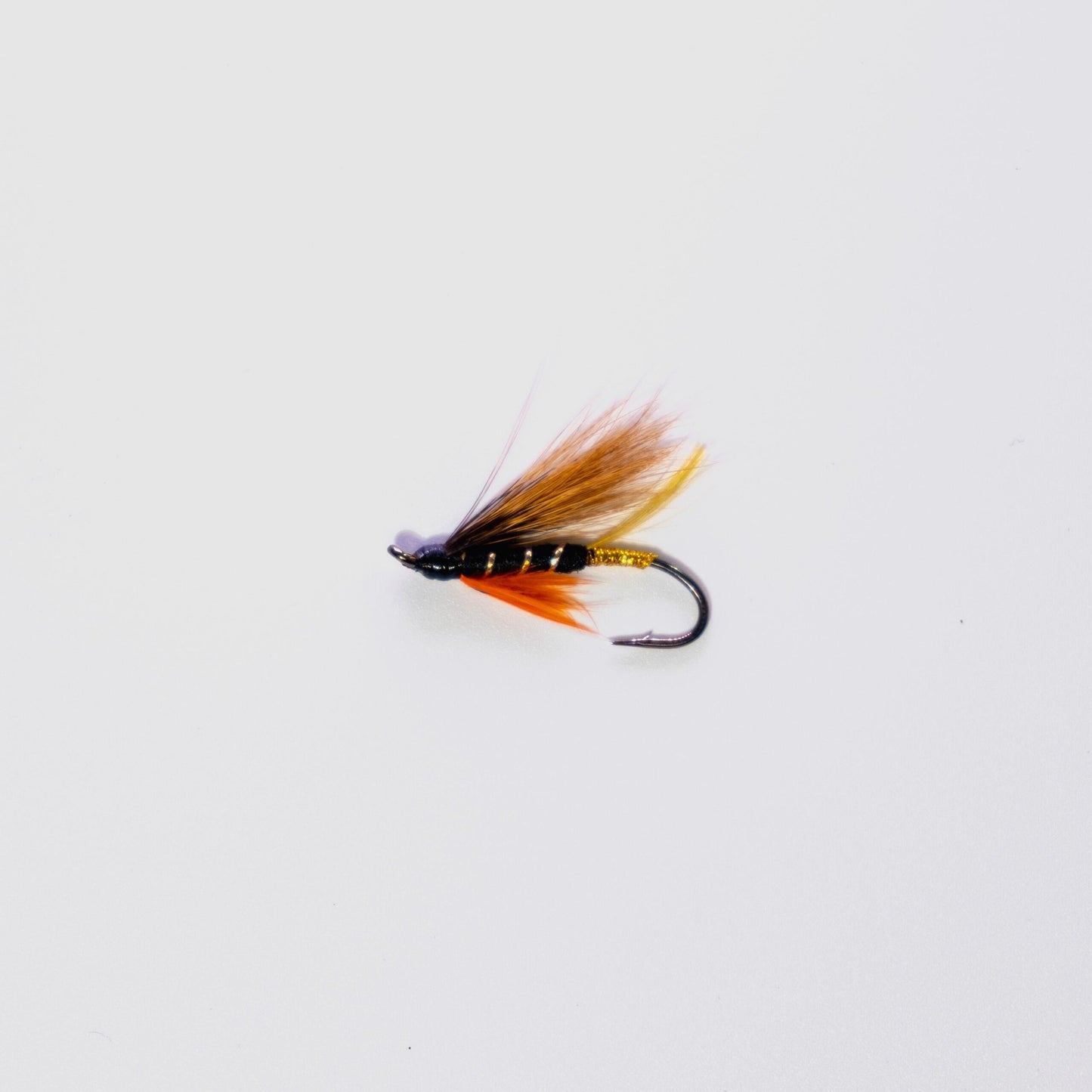 Wet Fly Orange Charm Brown Wing #6