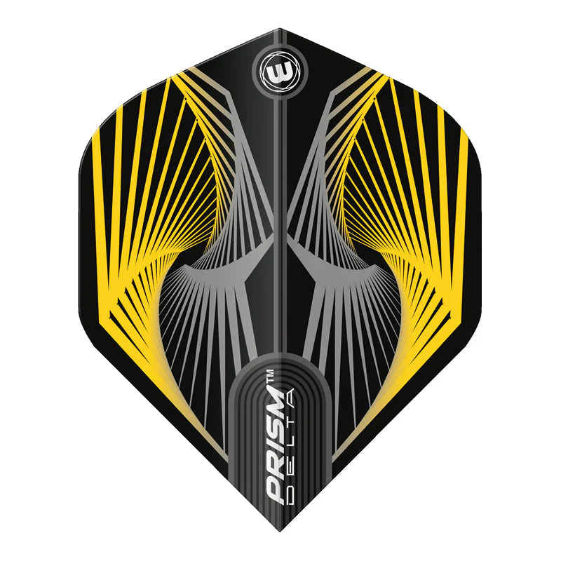 Winmau Prism Delta Flights Yellow and Grey