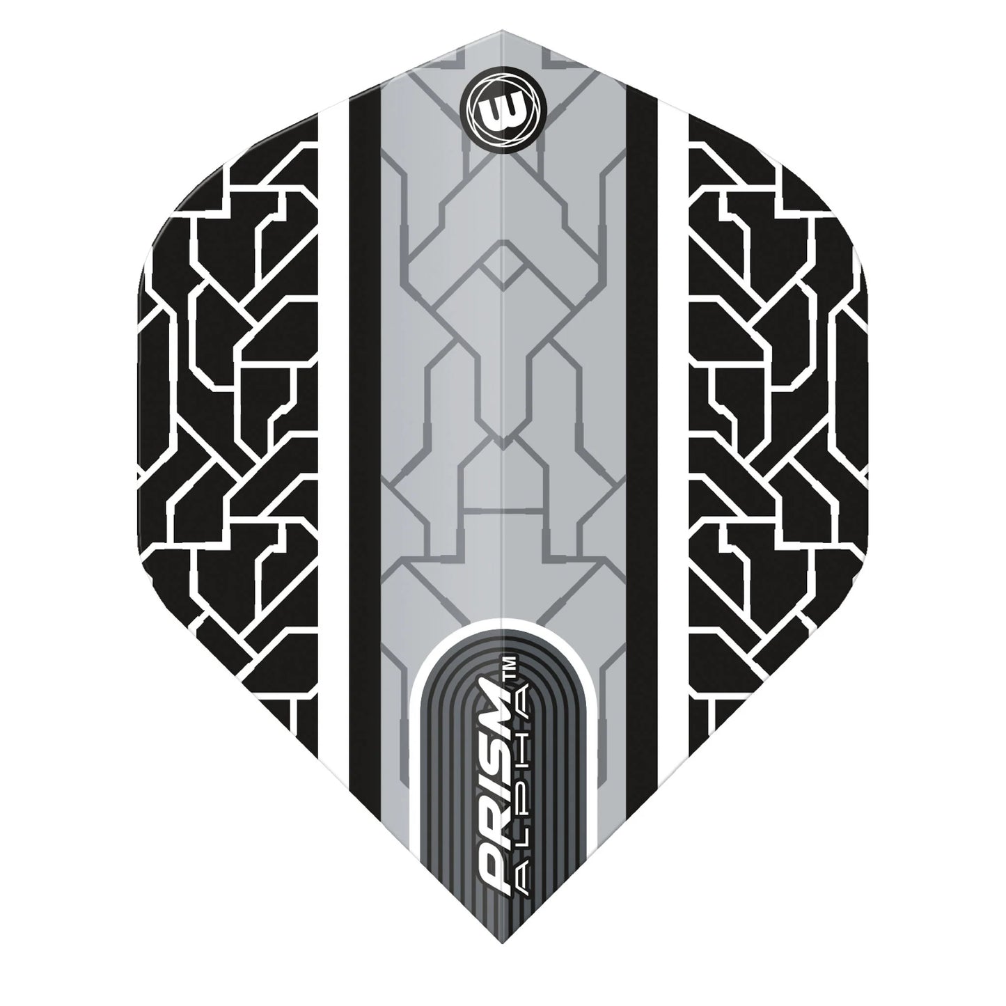 Winmau Prism Alpha Flights Grey Crackle