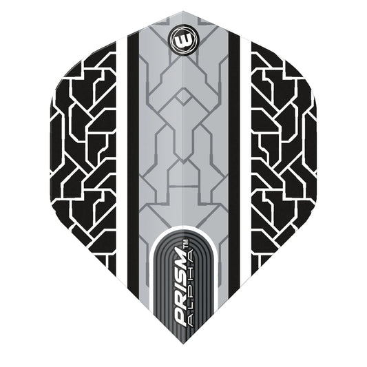 Winmau Prism Alpha Flights Grey Crackle