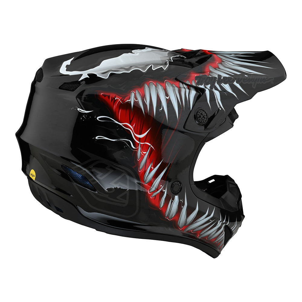 Troy Lee Designs SE4 Polycrylite Helmet Venom Black Size M