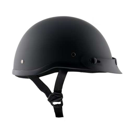 Classic Beanie Helmet With Visor QR Dull Black Size 2XS