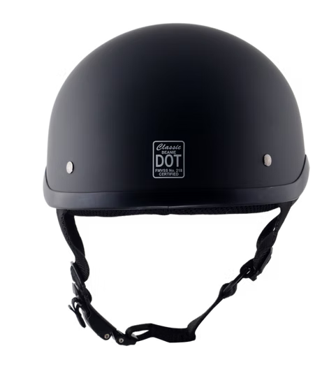 Classic Beanie Helmet with Visor QR Dull Black Size 2XS
