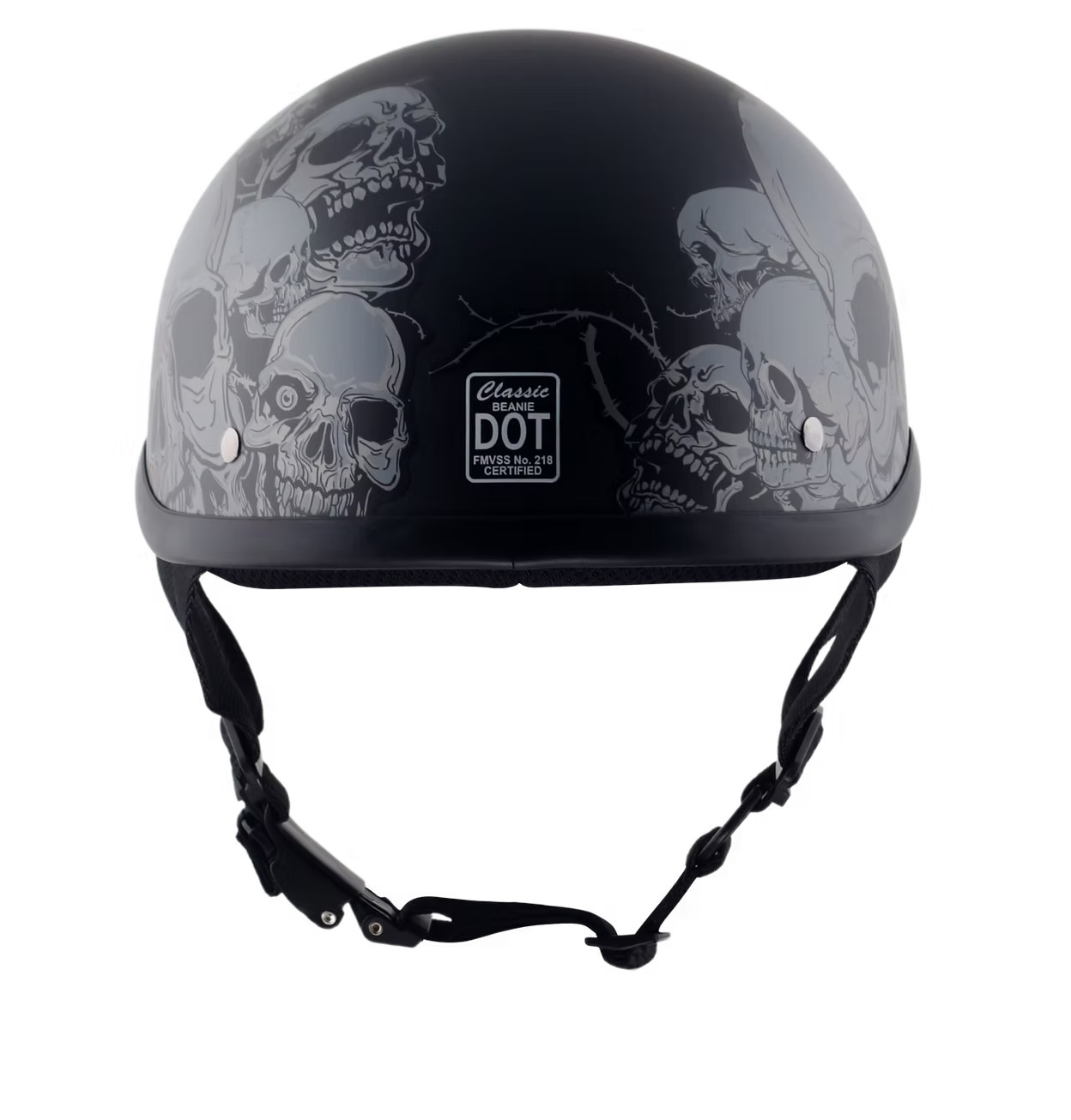Classic Beanie Helmet QR Skull Size LG