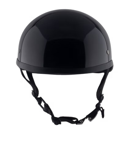 Classic Beanie Helmet Without Visor QR Glossy Black Size 2XS