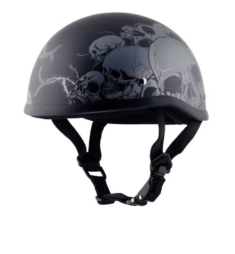 Classic Beanie Helmet QR Skull Size LG
