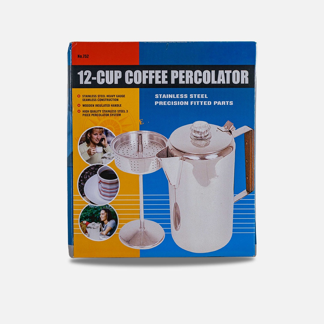 North 49 Stainless Steel 12-Cup Coffee Perculator