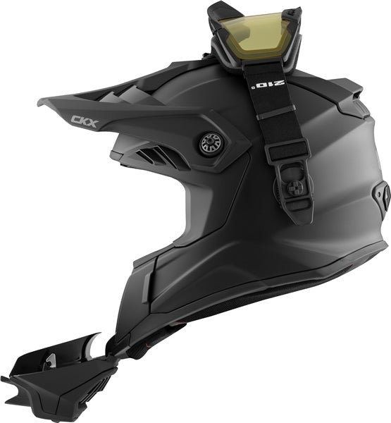 CKX Titan Helmet Dual Lens Solid Matte Black Size M