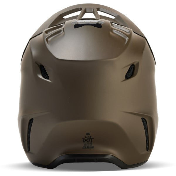 Fox V3 Solid Helmet Dirt Brown Size L