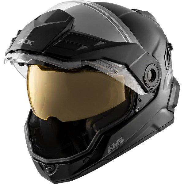 HELM MISSION AMS EDL SOLID BK MAT 3XL