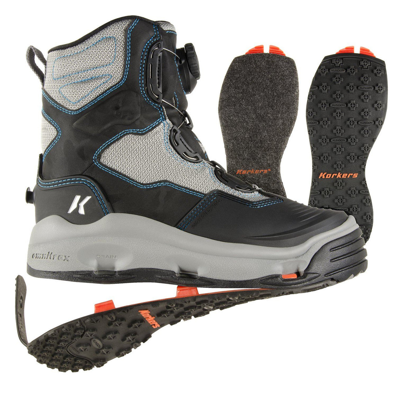 Korkers Women's Darkhorse Wading Boot Size 7