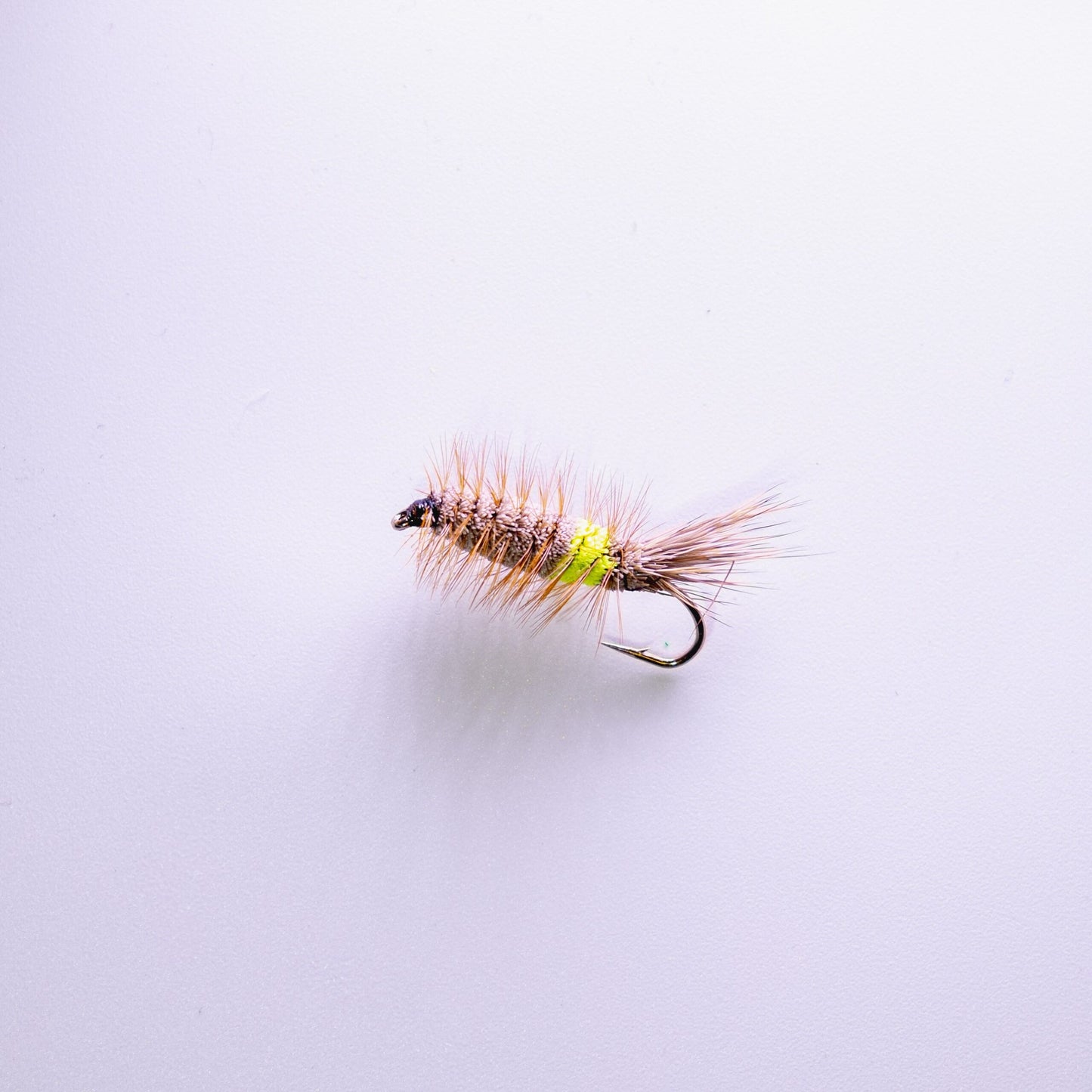 Dry Fly Chartreuse Brown Body Bug #6