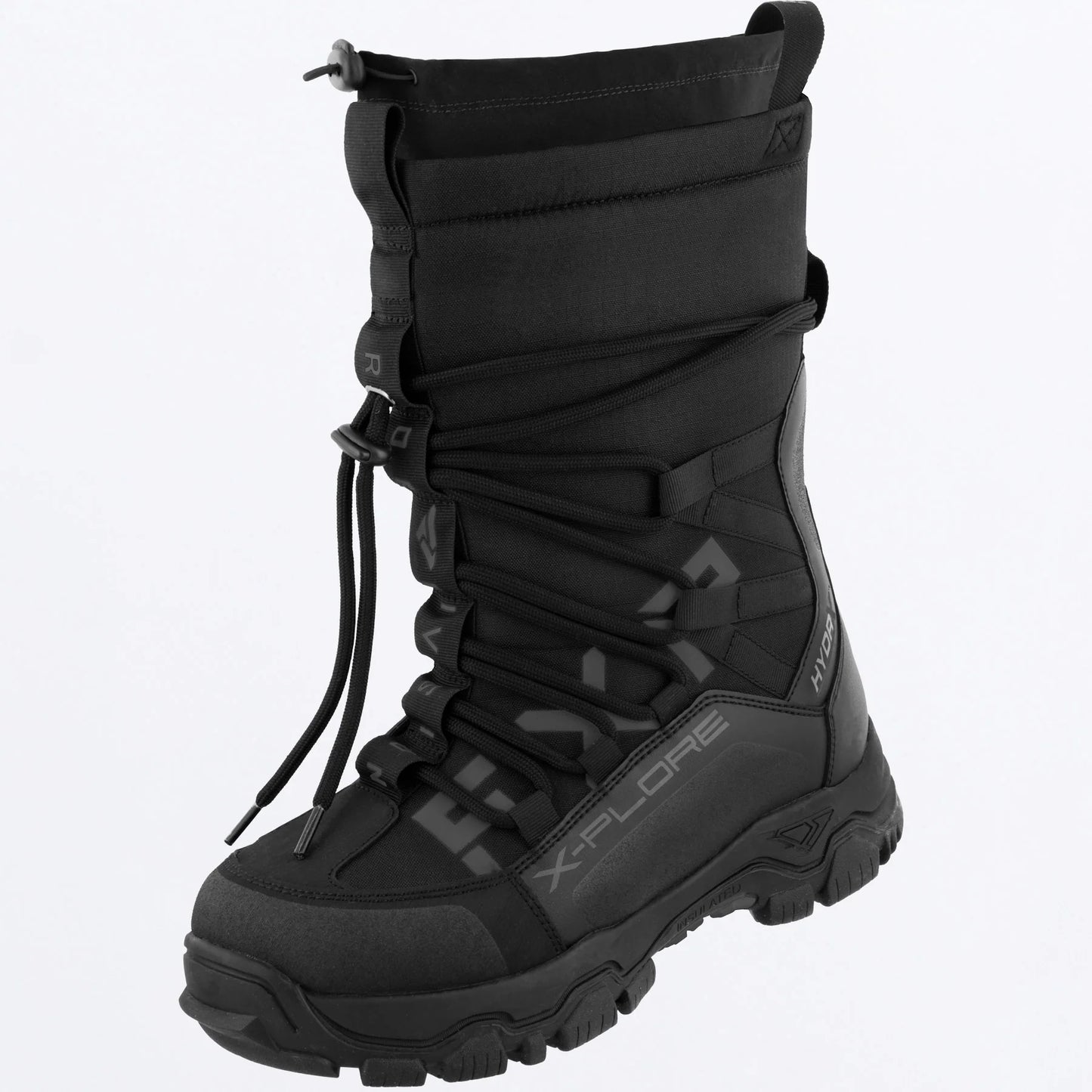FXR X-Plore Short Boots Black Ops Size 5