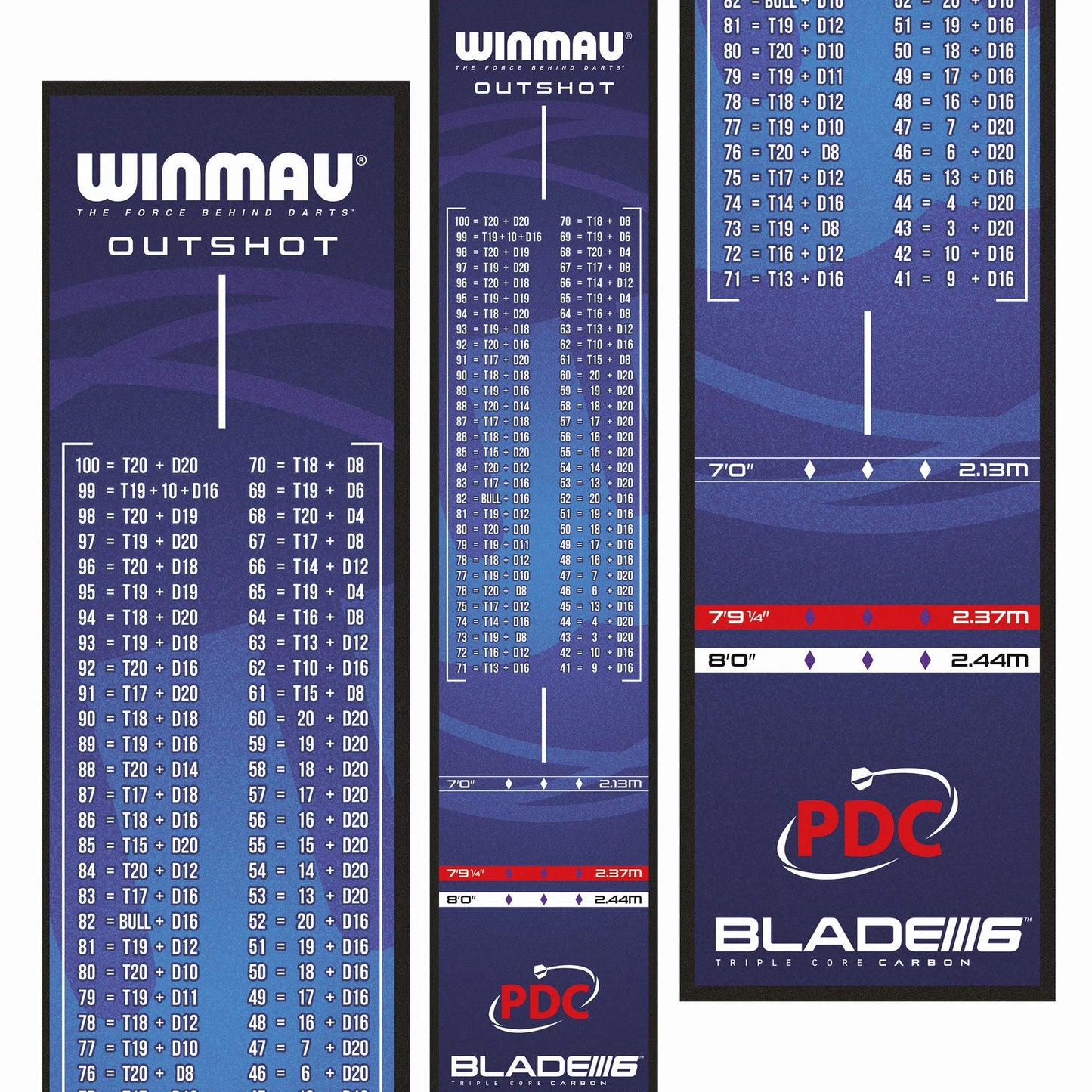 Winmau Pro Zone Outshot Dart Mat