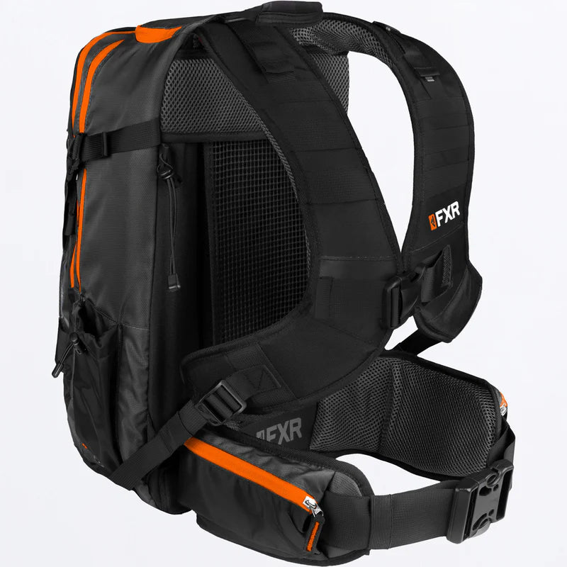 FXR Ride Pack Black and Char and Orange