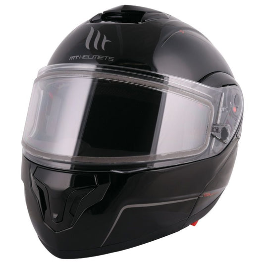 MT Helmets Atom SV Double Lens Black Size M
