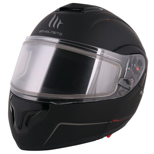 MT Helmets Atom SV Double Lens Matte Black Size S