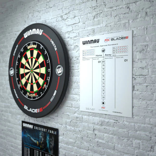 Winmau Dry-Erase Darts Scoreboard