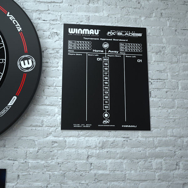 Winmau Dry-Erase Darts Scoreboard