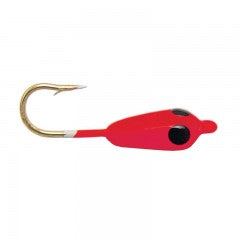 Compac Tear Drop Ice Jig Red #8