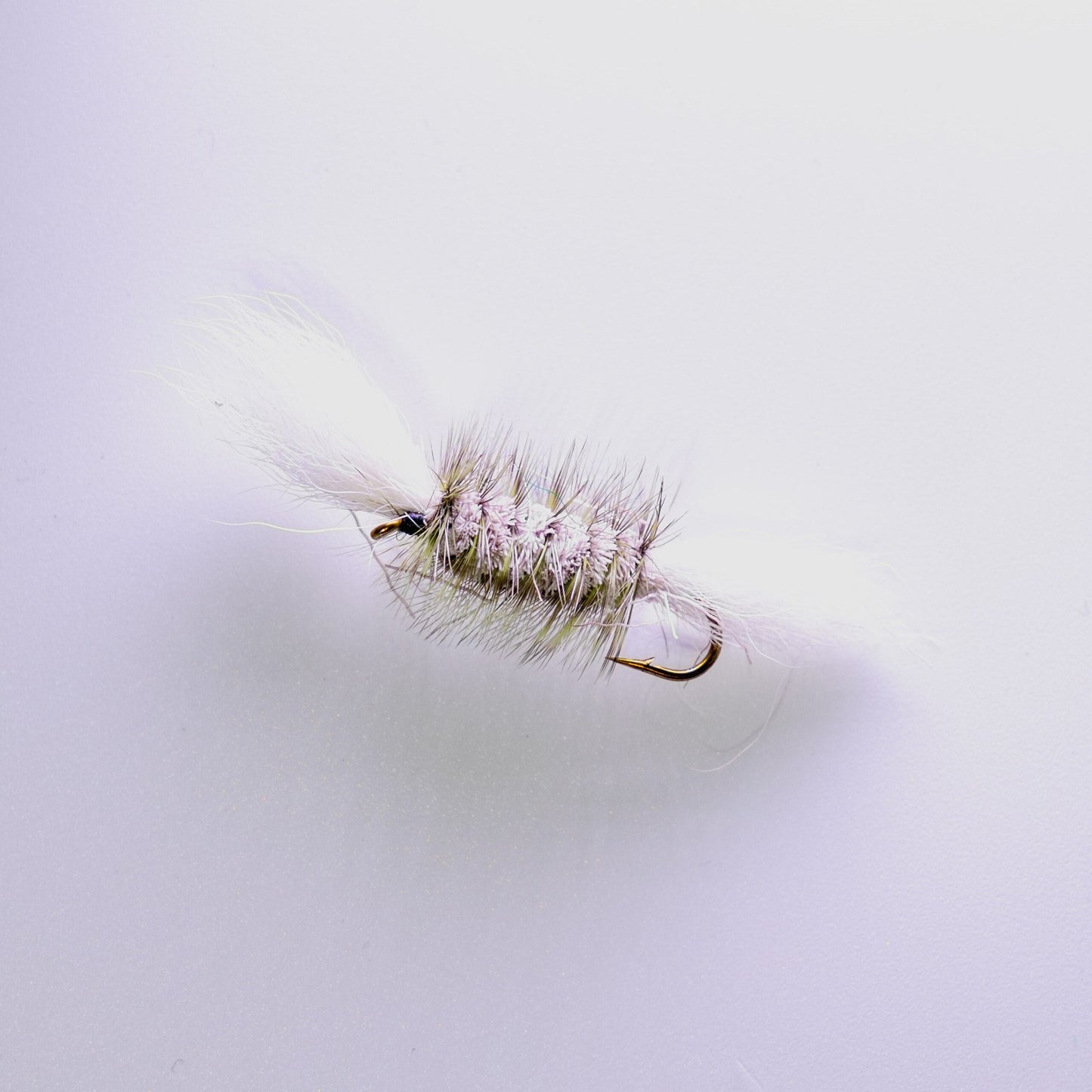 Dry Fly Gray Body Green Hackle Bomber #6