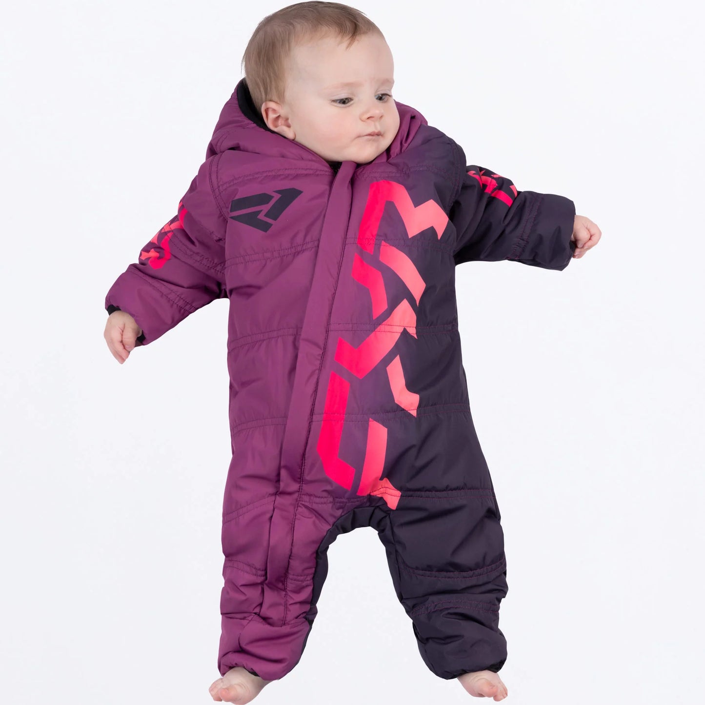 FXR CX Snowsuit Wine/Razz-Melon Fade Size 6-12 Months