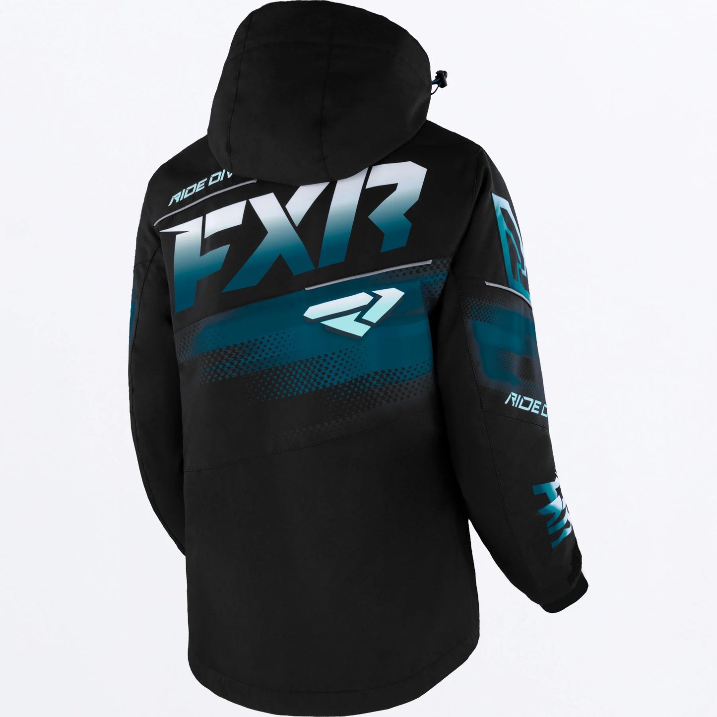 FXR Boost FX Jacket Women's Black/Mint-Ocean Fade Size 8