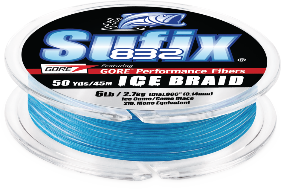 Sufix 832 Advanced Ice Braid Ice Came 20lb 50yd