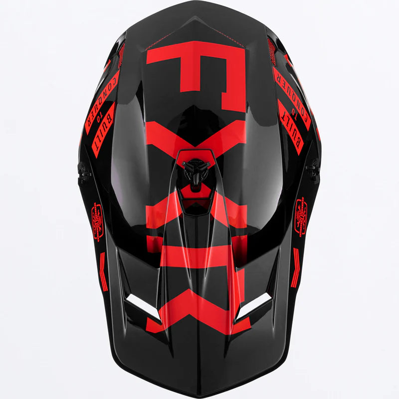 FXR Clutch Gladiator Helmet Nuke Red Size L