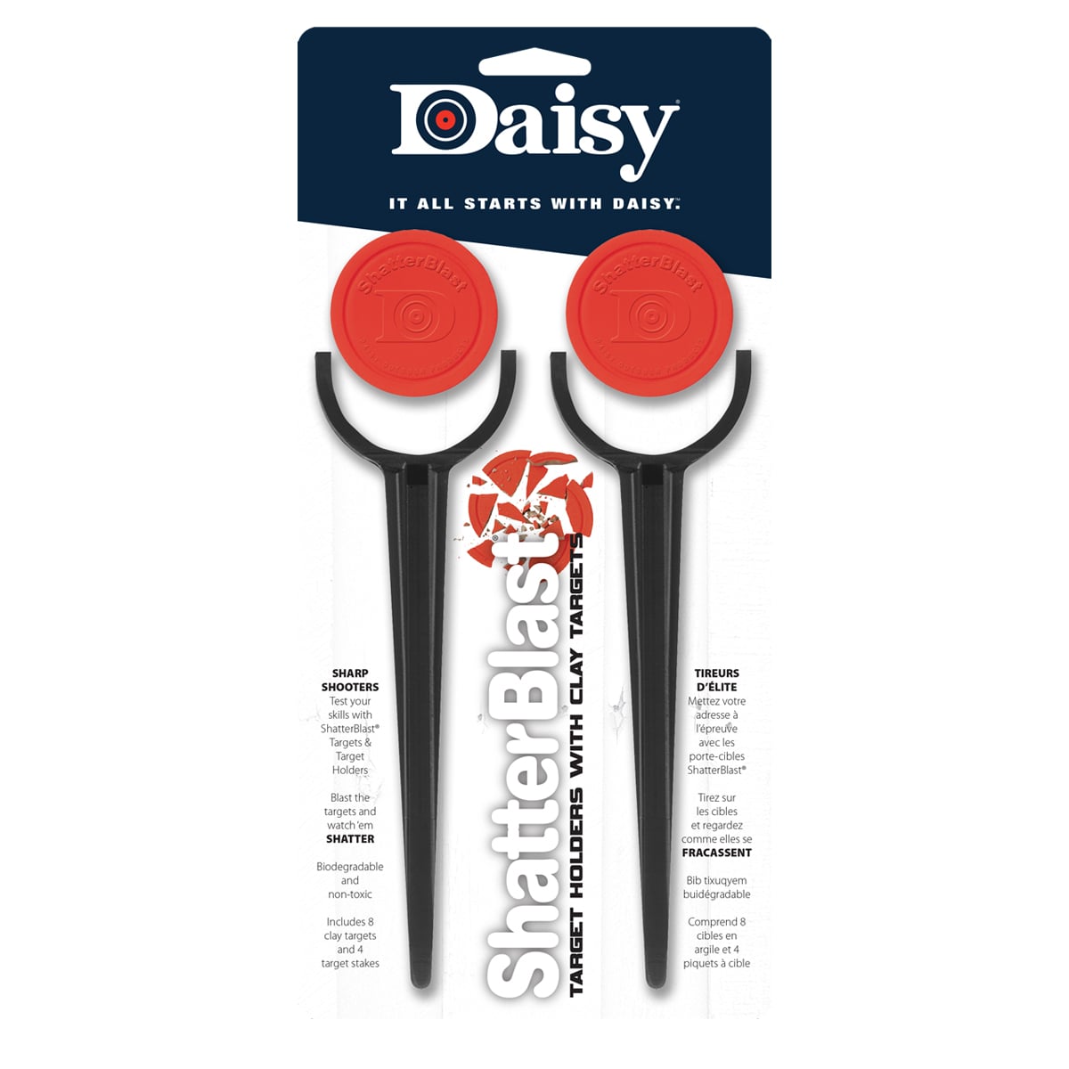 Daisy Shatterblast Targets With Holders