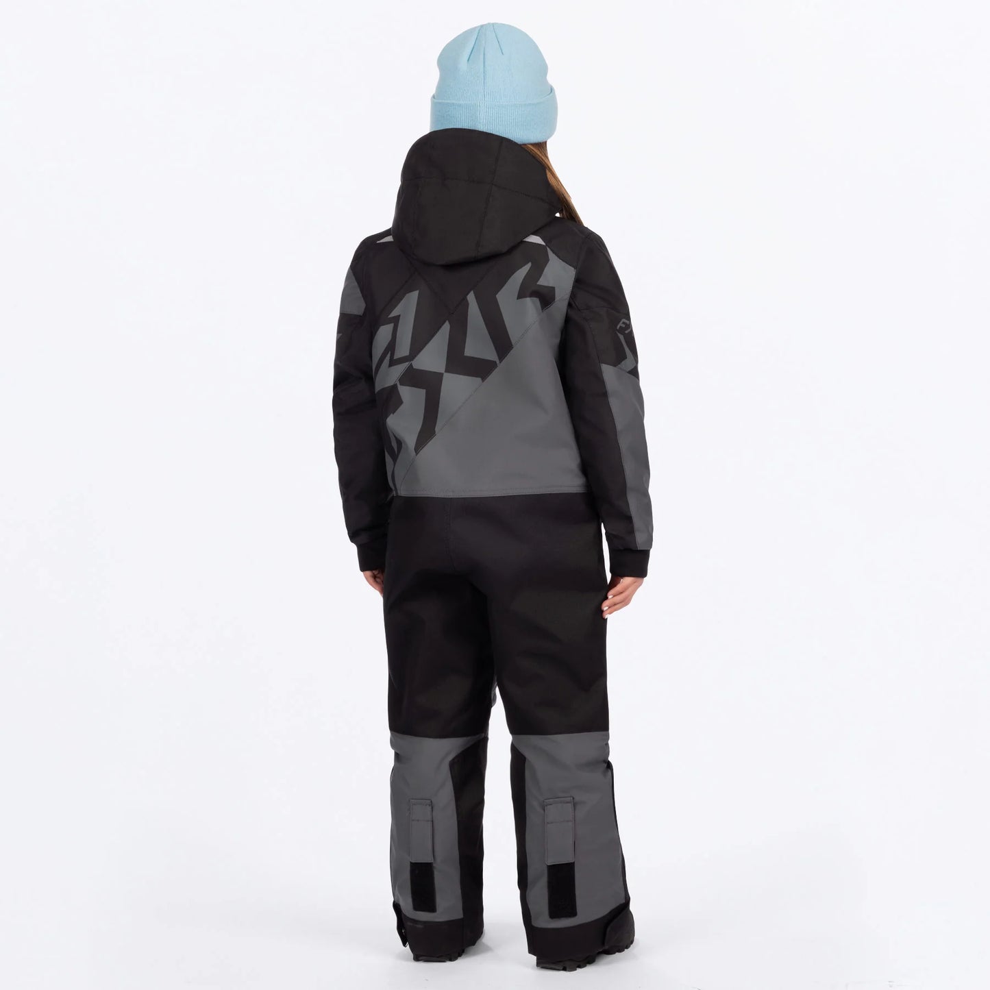 FXR Cold Cross CX Monosuit Children's Black and Charcoal Size 2