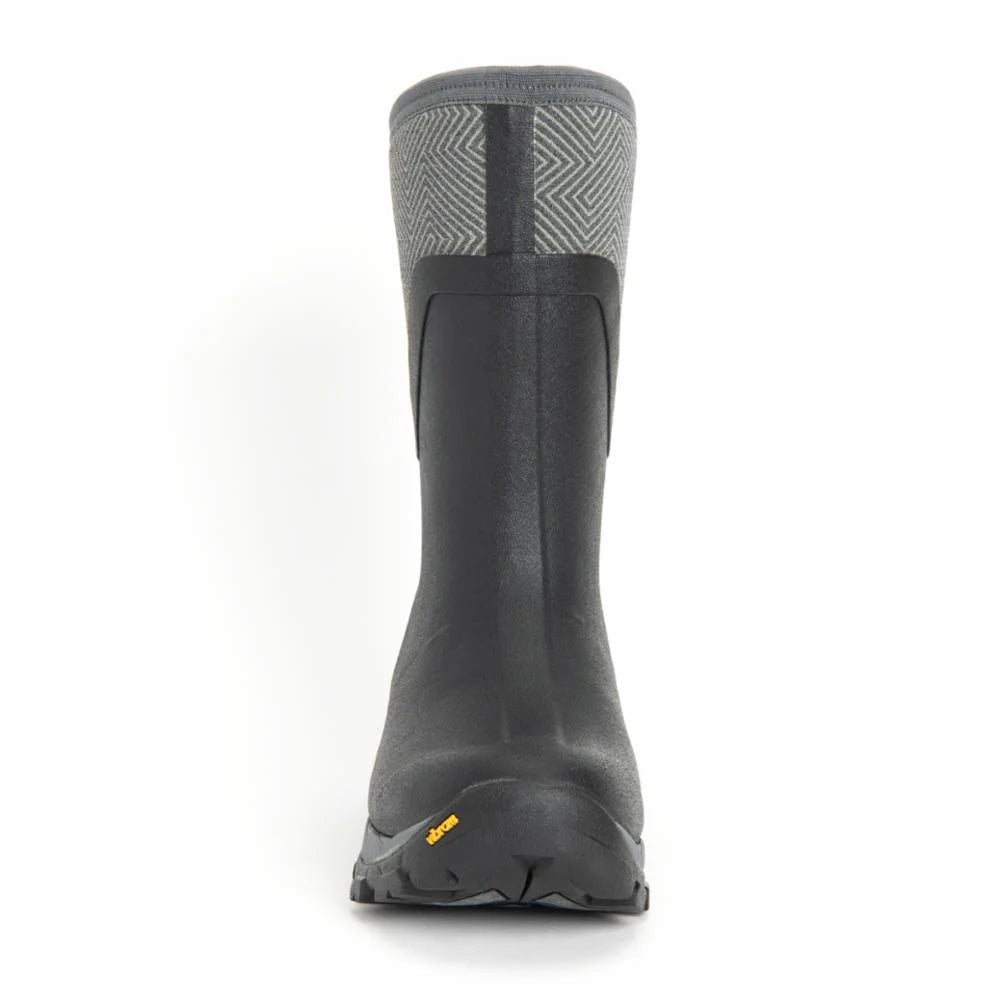 Muck Arctic Ice Vibram Arctic Grip Women's Black and Grey Geometric Mid Size 10