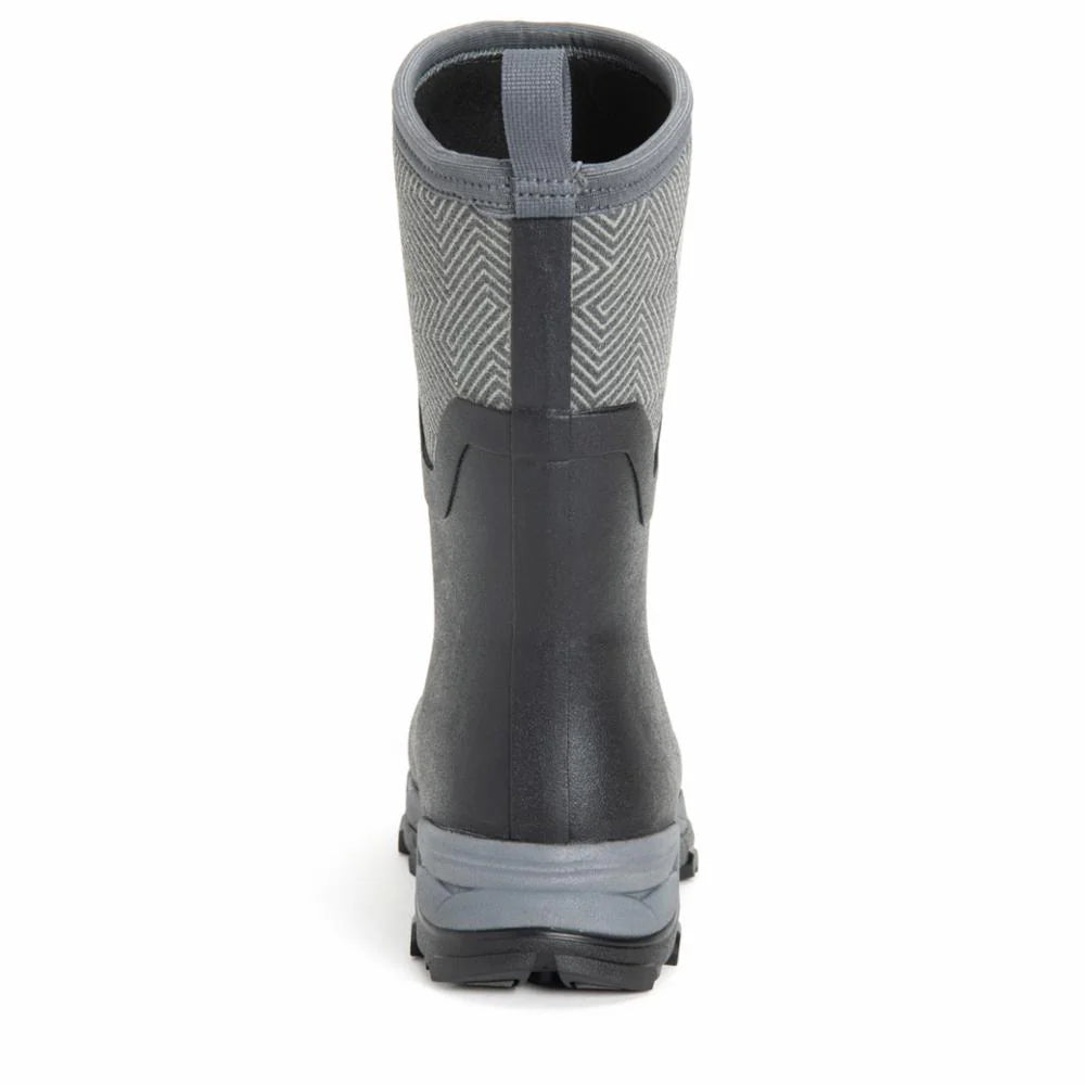Muck Arctic Ice Black and Gray Geometric Women's Mid Size 10