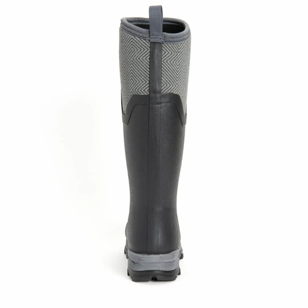 Muck Arctic Ice Vibram Arctic Grip Women's Black and Grey Geometric Tall Size 6