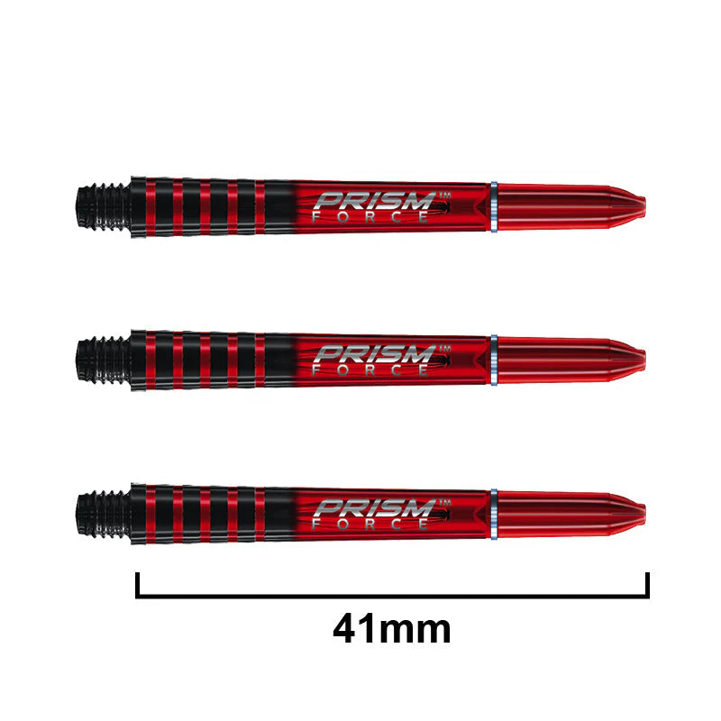 Winmau Prism Force Dart Shafts Red Intermediate