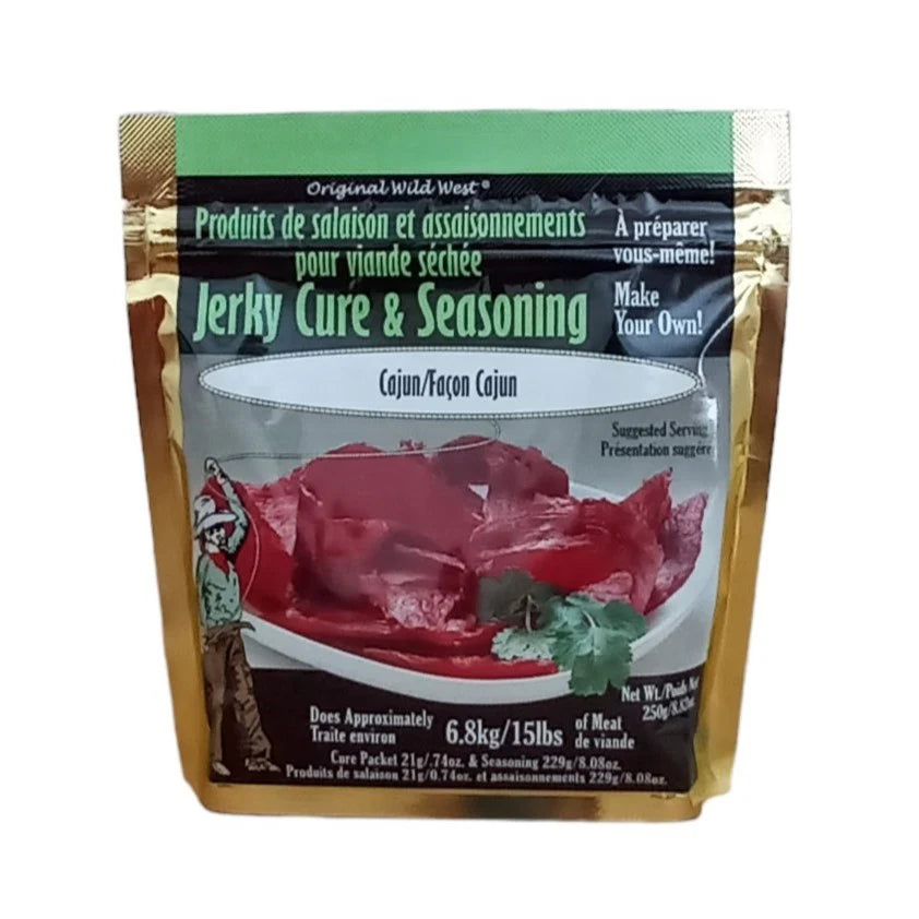 Wild West Cajun Jerky Meat Cure and Seasoning