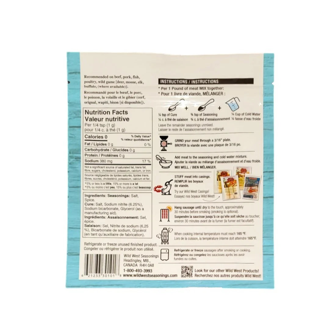 Wild West Sausage Seasoning Home Style Farmer