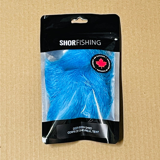 Shor Deer Body Dyed Aqua from White 8 g
