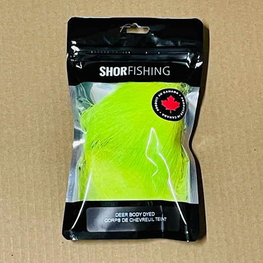 Shor Deer Body Dyed Chartreuse from White 8 g