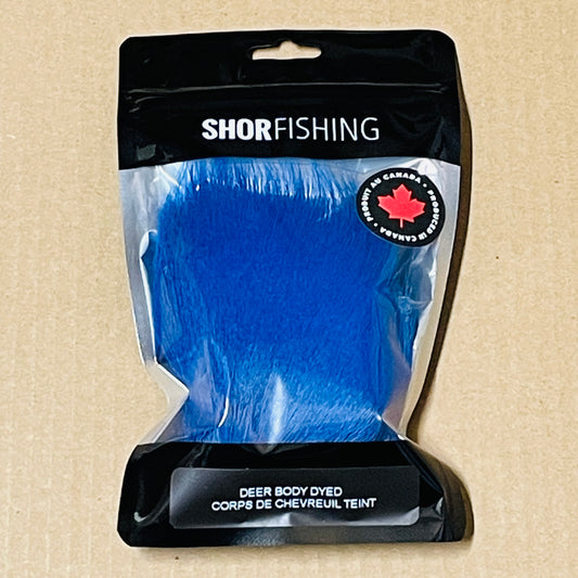 Shor Deer Body Dyed Fluorescent Blue from White 8 g