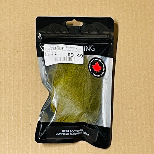 Shor Deer Body Dyed Olive from White 8 g
