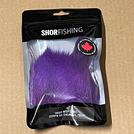 Shor Deer Body Dyed Purple from White 8 g