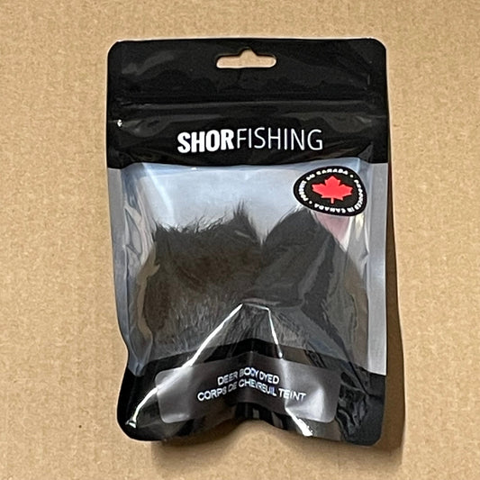 Shor Deer Body Dyed Black from White 8 g