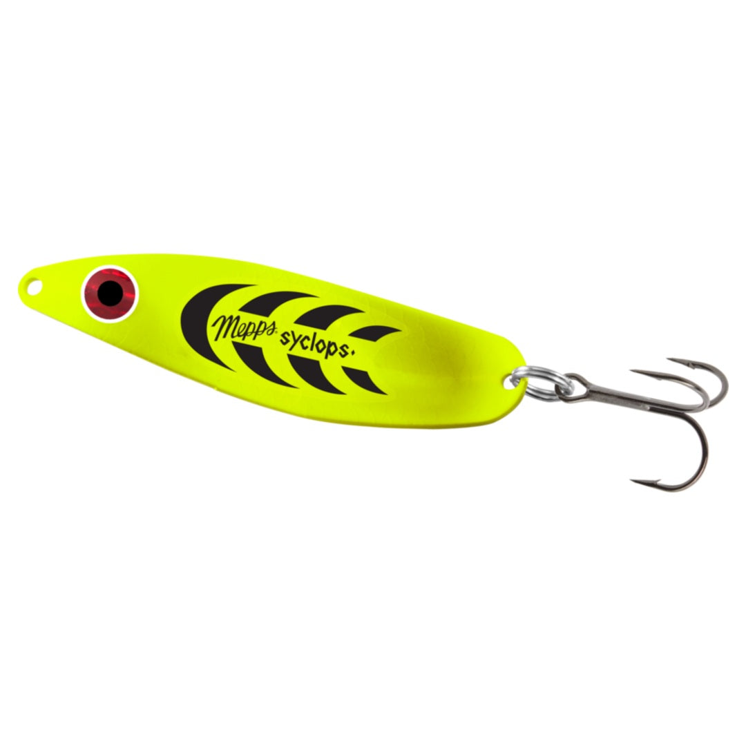 Mepps Syclops Fishing Spoon Fluorescent Chartreuse