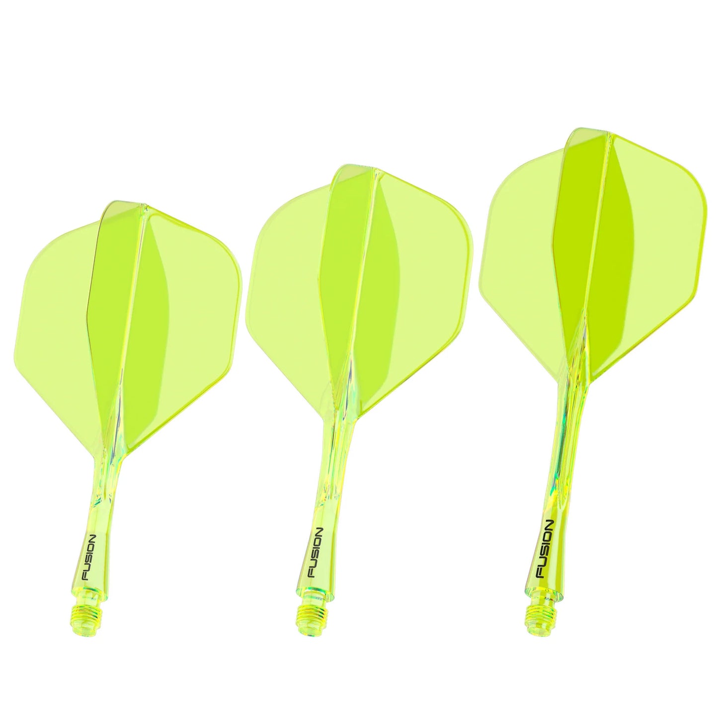 Winmau Fusion #2 Dart Flight and Shaft Neon Yellow Short
