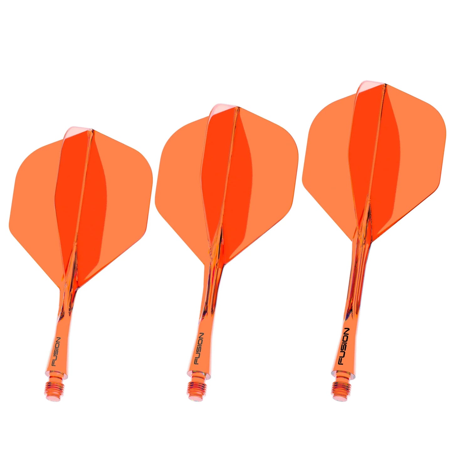 Winmau Fusion #2 Dart Flight and Shaft Neon Orange Medium